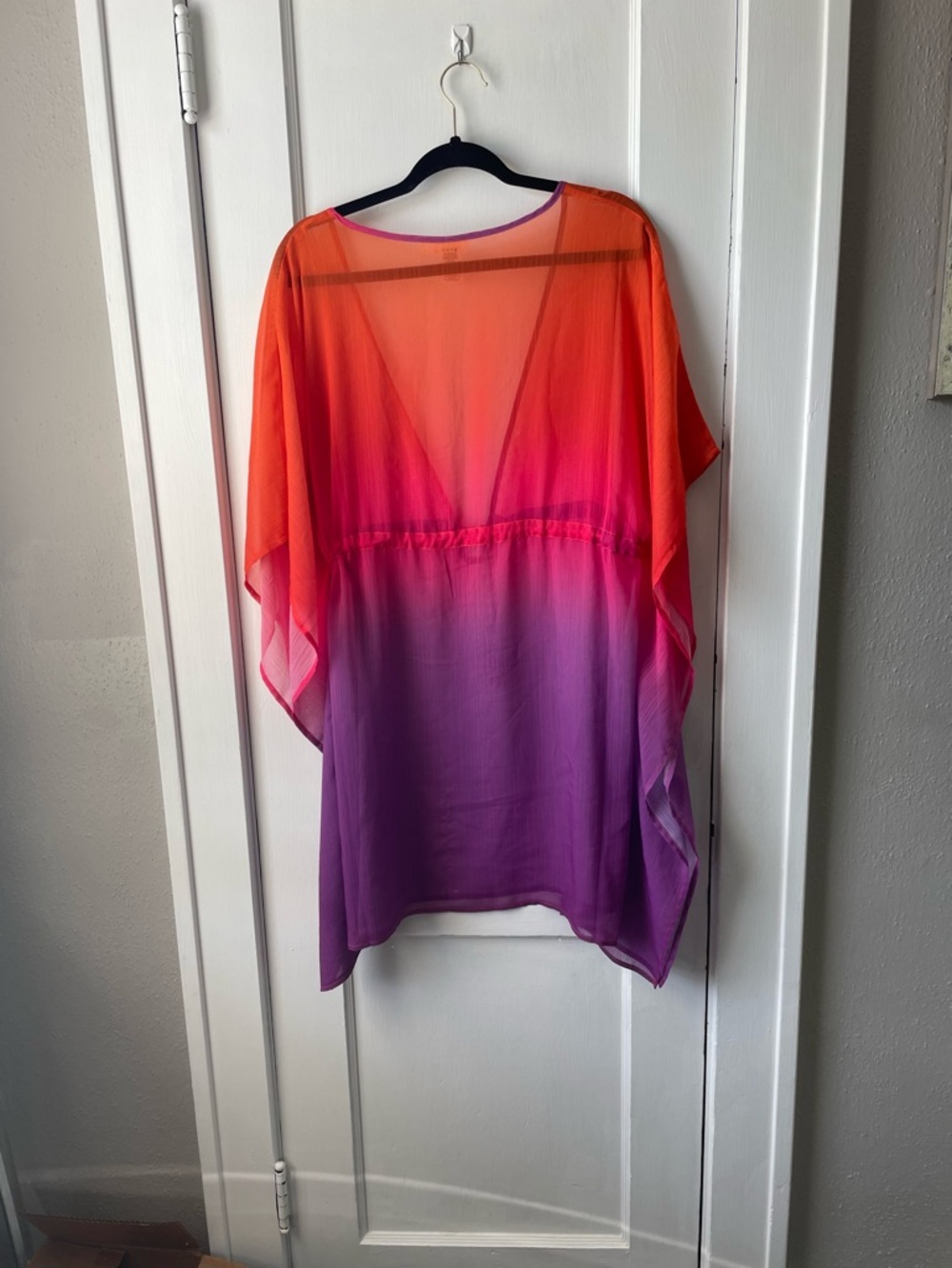BLEU ROD BEATTIE Women’s Ombre Swim Cover-Up Tunic - Pink Orange Purple L $30 - Picture 2 of 3